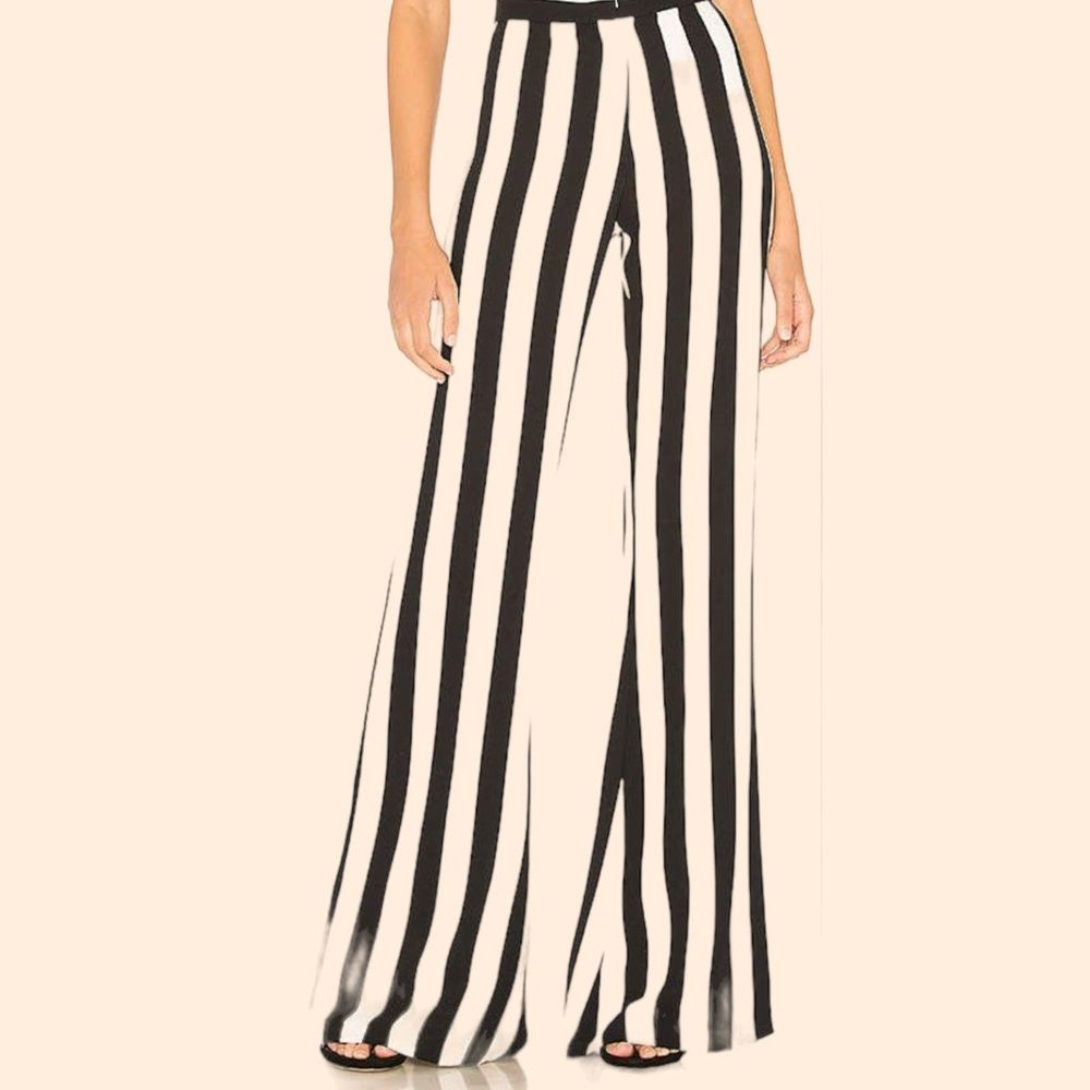 OUD Paris Striped Wide Leg Pants